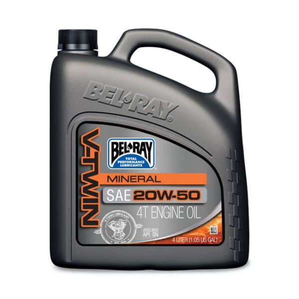 BEL-RAY V-TWIN 20W50 4L, mineraali