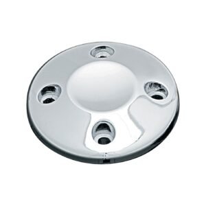 Kuryakyn, ISO-grip-päätykansi. Sileä. Kromi (kpl)