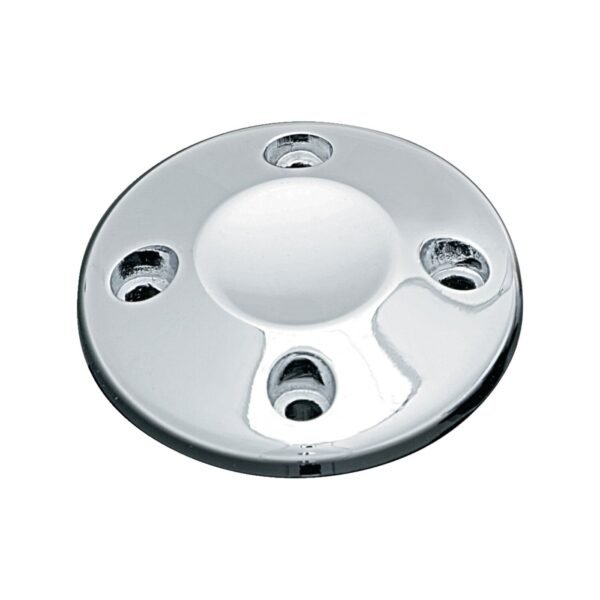 Kuryakyn, ISO-grip-päätykansi. Sileä. Kromi (kpl)