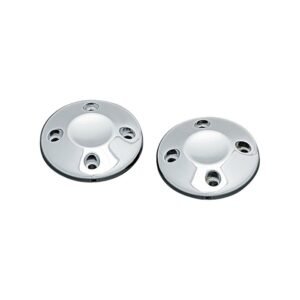 Kuryakyn, ISO-grip-päätykappaleet. Sileät. Kromi (pari)