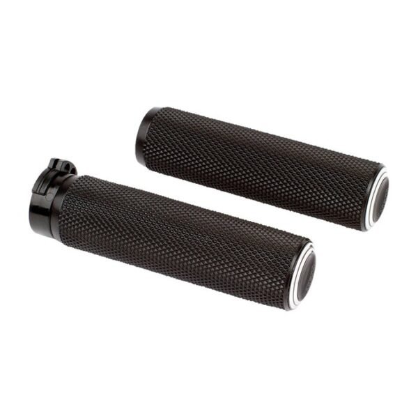 Arlen Ness, kaksoisrenkaiset fuusiokahvat, mustat