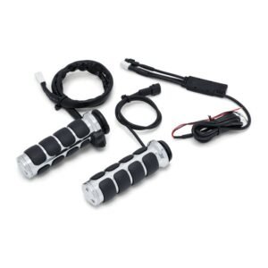 Kuryakyn, lämmitettävät ISO-kahvat. Kromi