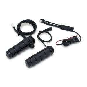 Kuryakyn, lämmitettävät ISO-kahvat. Kiiltävä musta