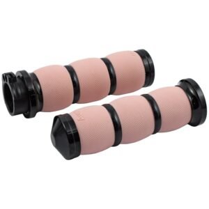 Avon, ilmatyynykäsikahvasetti. Musta anodisoitu/vaaleanpunainen kumi