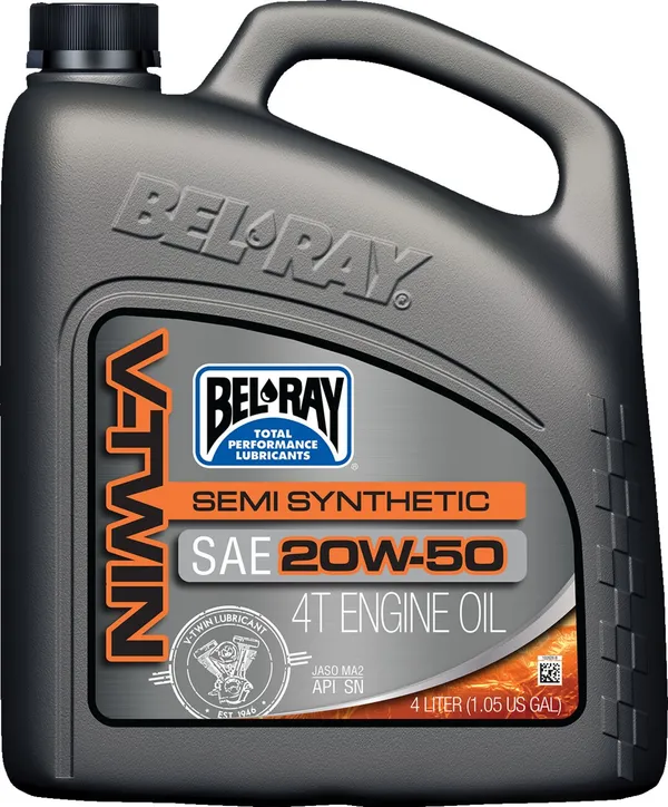 BEL-RAY V-TWIN 20W50 4L, semisynteettinen