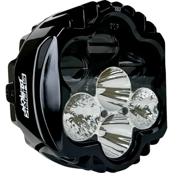 ECE COMPLIANT SHARK DEMON WHITE HEADLIGHT PEDESTAL MOUNT
