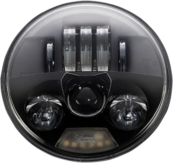 5.75 BLACK LED HEADLAMP ECE