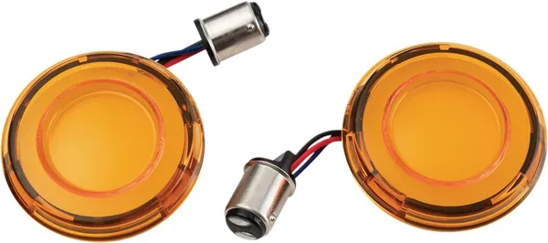 TURN SIGNAL FRONT 1157 TRACER INSERT - AMBER LENS