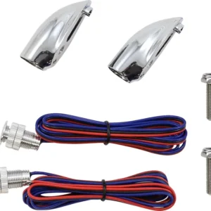 LIGHT MARKER BLLT RED/CHR