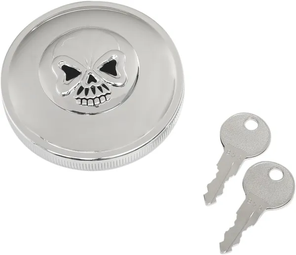 CAP N-VNT W/LOCK SKL CHR