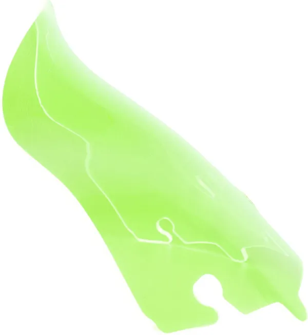 23100741.webp FLH - 2014+ - FLARE WINDSHIELD - 6.5" - KOLOR - GREEN ICE