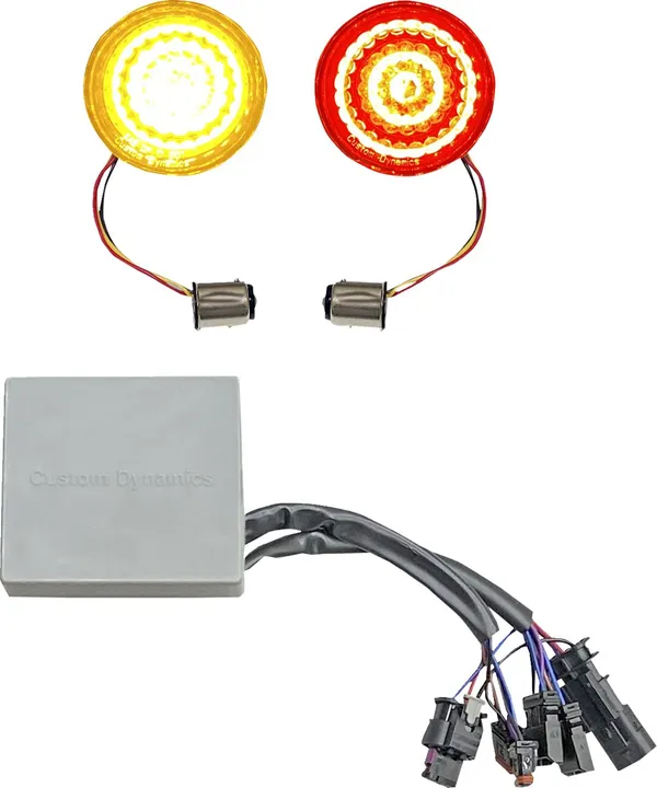 SMART AMBER/RED 1157 TURN SIG. SMOKED LENSES & RSGST CONTR.