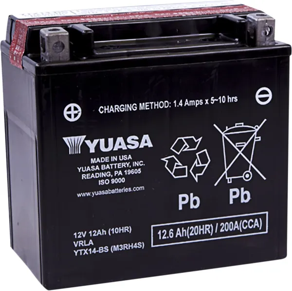 BATTERY YUASA MF YTX14-BS