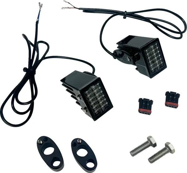 LIGHTS TURN SIGNALS REAR RED LED SMOKED LENS