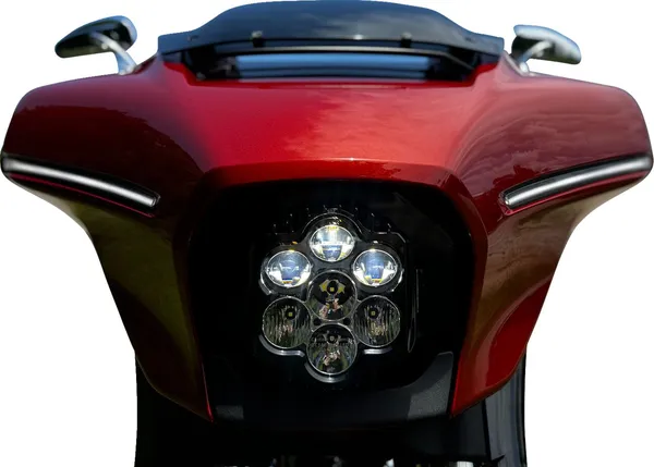 ECE COMPLIANT SHARK DEMON WHITE HEADLIGHT WITH 23 STYLE