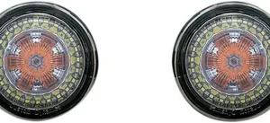 AMBER/WHITE DYNAMIC RINGSWITH SMOKED LENSES - BULLET 1157