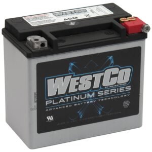 Westco, sealed AGM battery. 12 Volt, 19Ah, 325 CCA