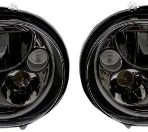 HEADLIGHT 5.75" BLK PR
