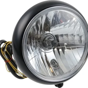 HEADLIGHT 7" BK/CLEAR