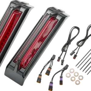 LIGHTS TAIL FILLER PANEL RED LENS BLACK