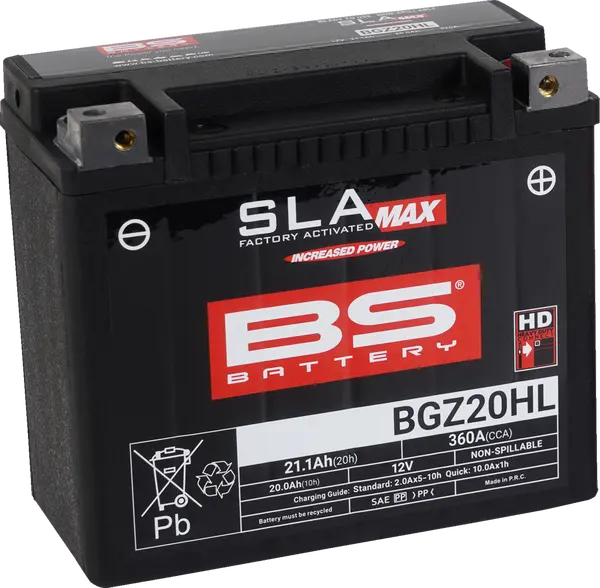 BATTERY BS BGZ20HL SLA MAX