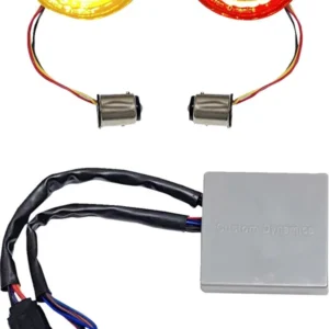 SMART AMBER/RED 1157 TURN SIGNALS WITH SMOKED LENS & CONTR.