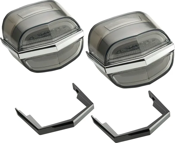 TAILLIGHTS TRI GLIDE LIGHT SMOKE LENS