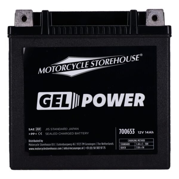 MCS, Nano Series sealed GEL battery. 12V, 14Ah, 260CCA