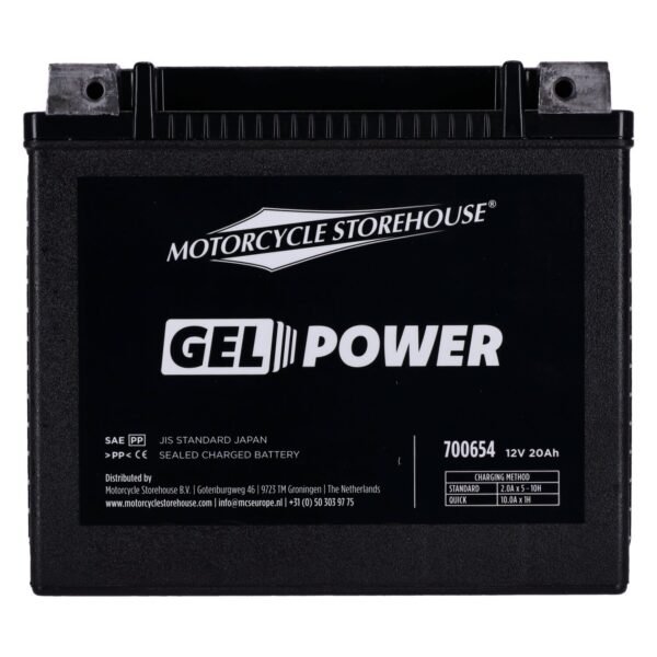 MCS, Nano Series sealed GEL battery. 12V, 20Ah, 360cca