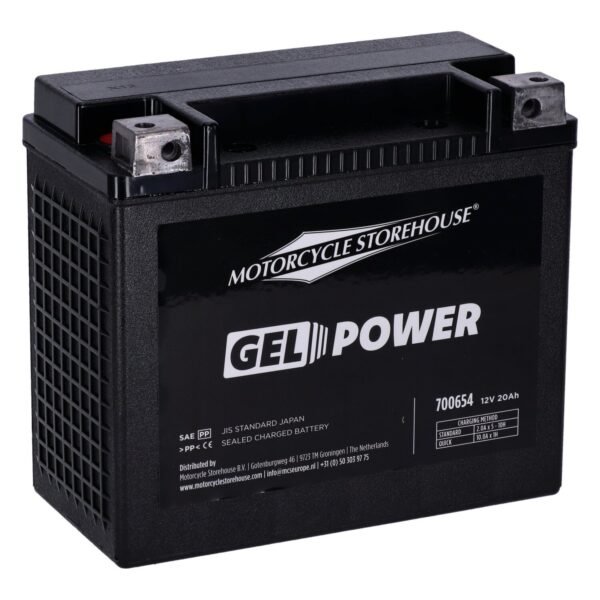 MCS, Nano Series sealed GEL battery. 12V, 20Ah, 360cca