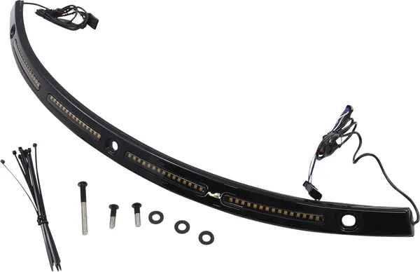 WINDSHIELD TRIM WITH AW V2 FOR '14-'23 BATWING FAIRING - BLK