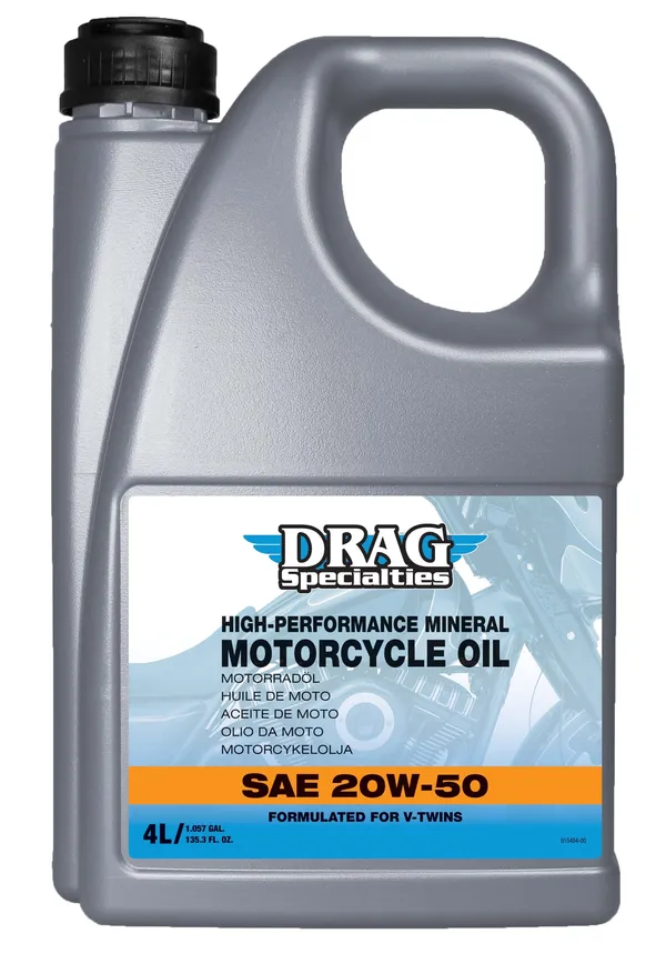 Drag Specialties Mineral Moottori öljy 20W-50 4L