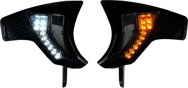 LIGHTS TURN SIGNAL VENTS WHITE/AMBER SMOKED LENS