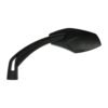 Luca mirror set, 10mm. Black, blue tinted glass