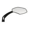 Luca mirror set, 10mm. Black, blue tinted glass