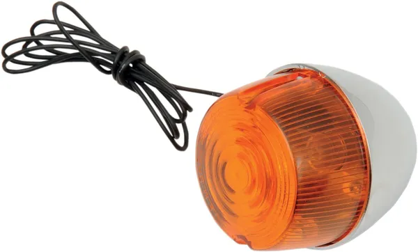 93c7eacec18ae503d414eab843fe6650_600.webp TURN SIGNAL W/AMBER LENS - SNGL FILAMENT - CHROME