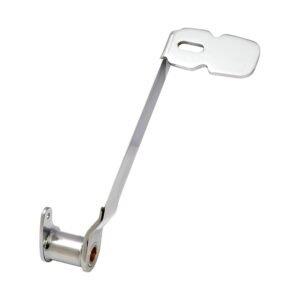 Brake pedal extended. Chrome