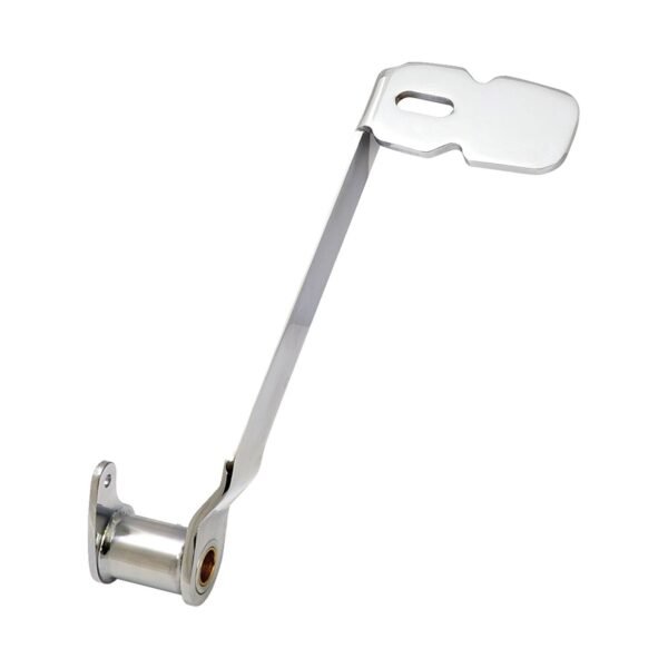 Brake pedal extended. Chrome