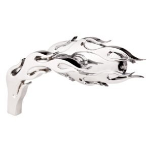 Arlen Ness, Flamed chrome mirror, left