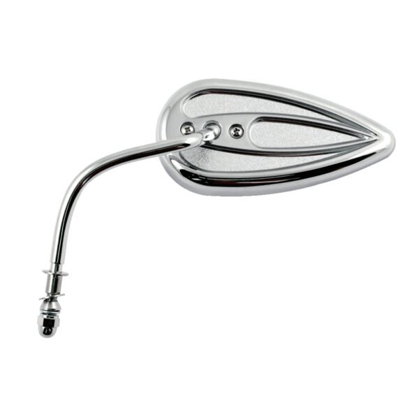 Arlen Ness, Die-cast chrome teardrop mirror, left