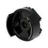 Solid-state 12-v voltage finned regulator. Black