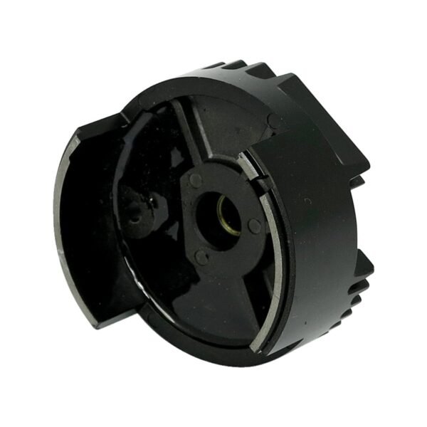 Solid-state 12-v voltage finned regulator. Black