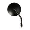 4" round custom mirror, right. Black