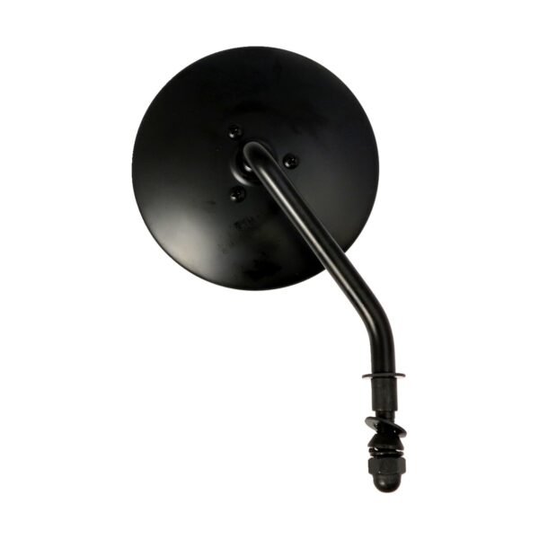 4" round custom mirror, right. Black