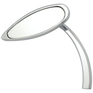 Eye shaped mirror, embossed