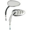 LED billet turn signal mirror set. Chrome