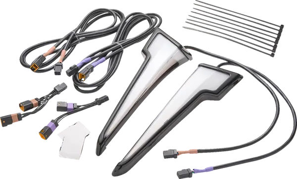 LIGHT FAIRING LED QUILL W/T-SIGNAL - 23-UP FLHX/SE - BLACK