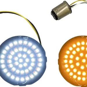 GEN 4 DYNAMIC RINGS TURN SIGNAL BULLET 1157 PAIR WHITE/AMBER