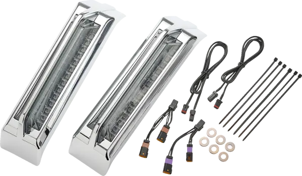 LIGHTS TAIL FILLER PANEL SMOKE LENS CHROME