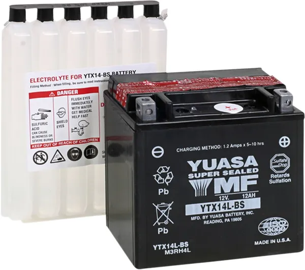 BATTERY YUASA MF YTX14L-BS BATTERY YUASA MF YTX14L-BS